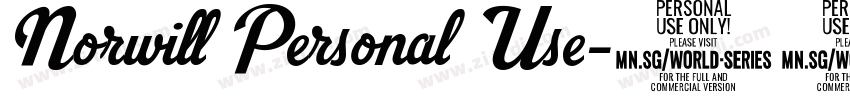 Norwill Personal Use字体转换